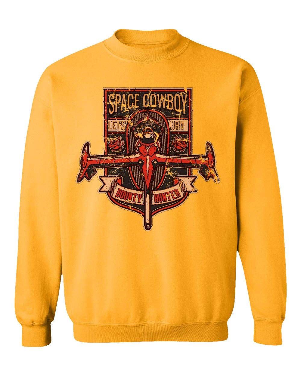 RIVEBELLA Anime Manga Graphic Print Cowboy Style Unisex Crewneck Sweatshirt | Casual Streetwear & Cosplay Outfit for Anime Fans