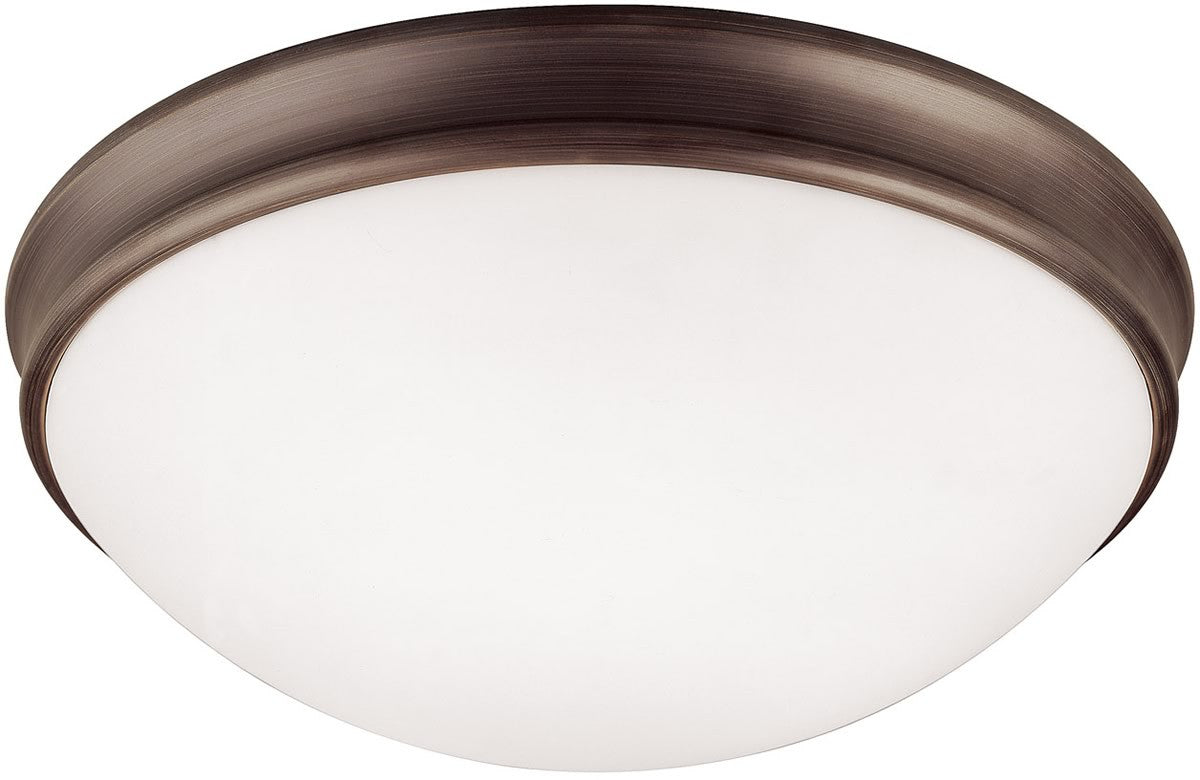 12W 2-Light Ceiling Light Fixture in Oil Rubbed Bronze Finish - Perfect for Bedroom, Living Room, and Hallway Lighting