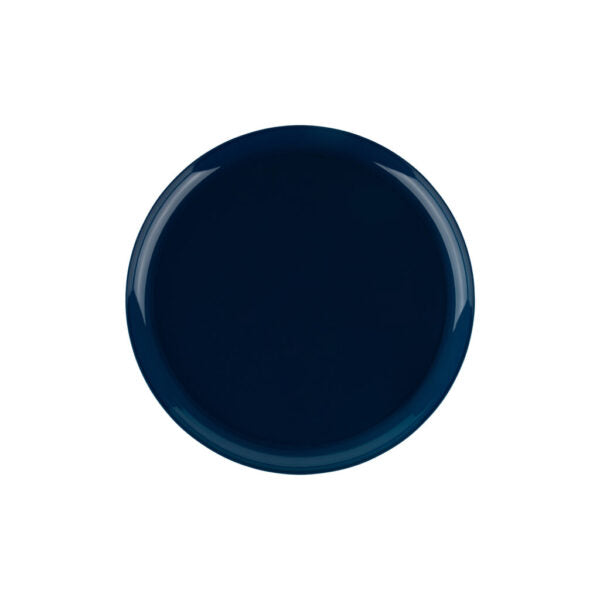 Premium Dark Blue Round Plastic Plates - 10 Pack for Elegant Dining, Parties & Events - Durable & Stylish Dishware for Home, Restaurants & Catering