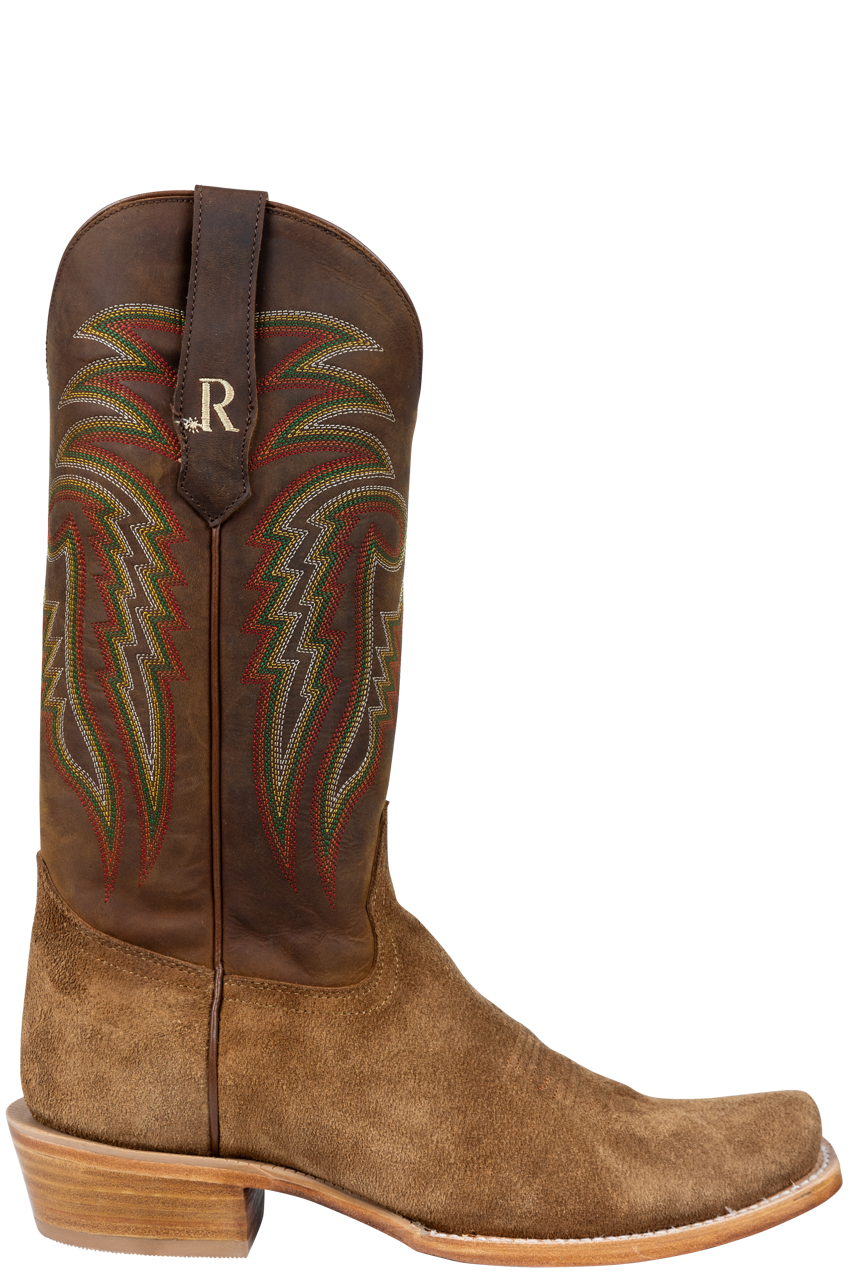 Premium R. Watson Genuine Cowhide Cowboy Boots - Arizona Tan - Western Style, Durable & Comfortable for Rodeo, Country Music Festivals & Outdoor Adventures