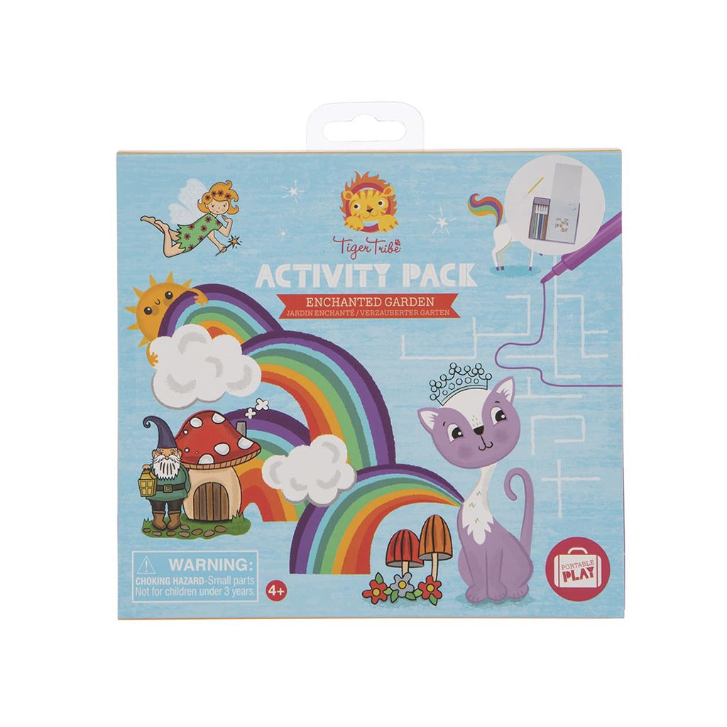 Tiger Tribe Enchanted Garden Activity Pack for Kids - Creative Arts & Crafts Set for Travel, Birthday Gifts & Indoor Playtime Fun