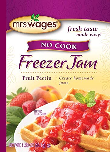 Mrs. Wages No Cook Freezer Jam Pectin Mix - 1.59oz (Pack of 12) - Easy Homemade Fruit Preserves for Canning, Baking & Breakfast Spreads