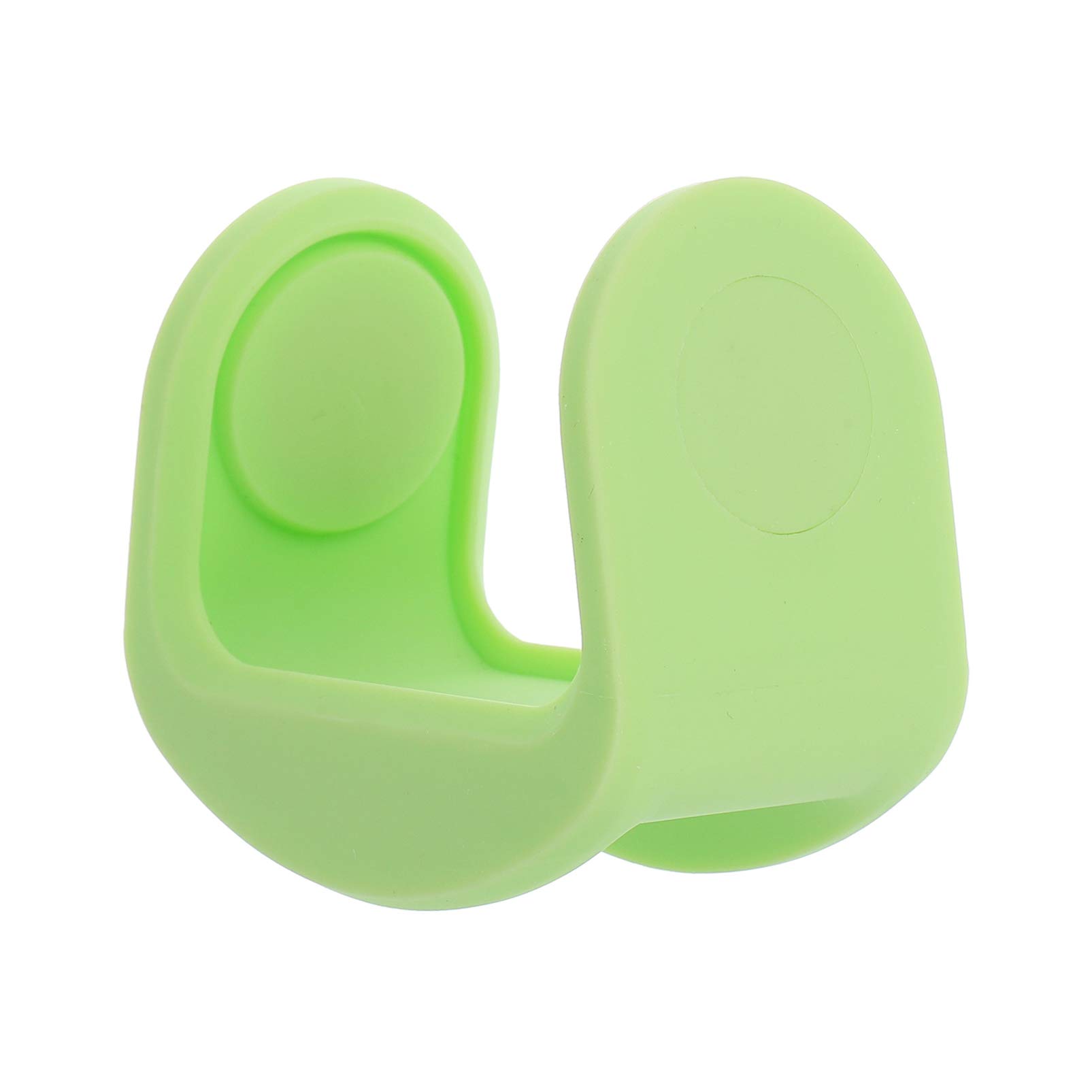 SOLUSTRE Magnetic Silicone Paper Clip Holder & Dispenser - Desk Organizer Storage Box for Office, School, Home Use - Green (Perfect for Organizing Documents, Notes & Crafts)