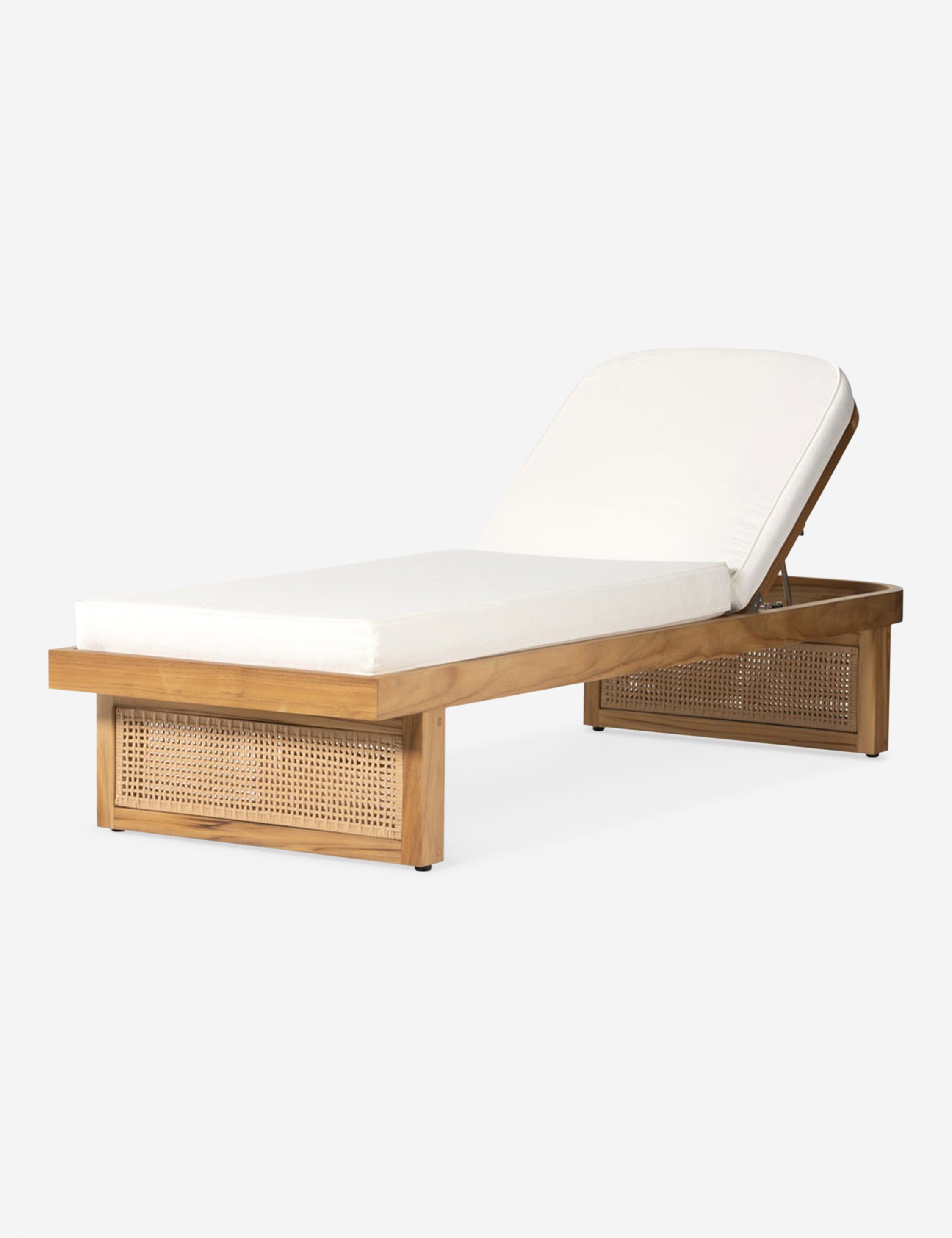 Anson Indoor Outdoor Chaise Lounge Chair - Modern Patio Furniture for Poolside, Garden, and Backyard Relaxation