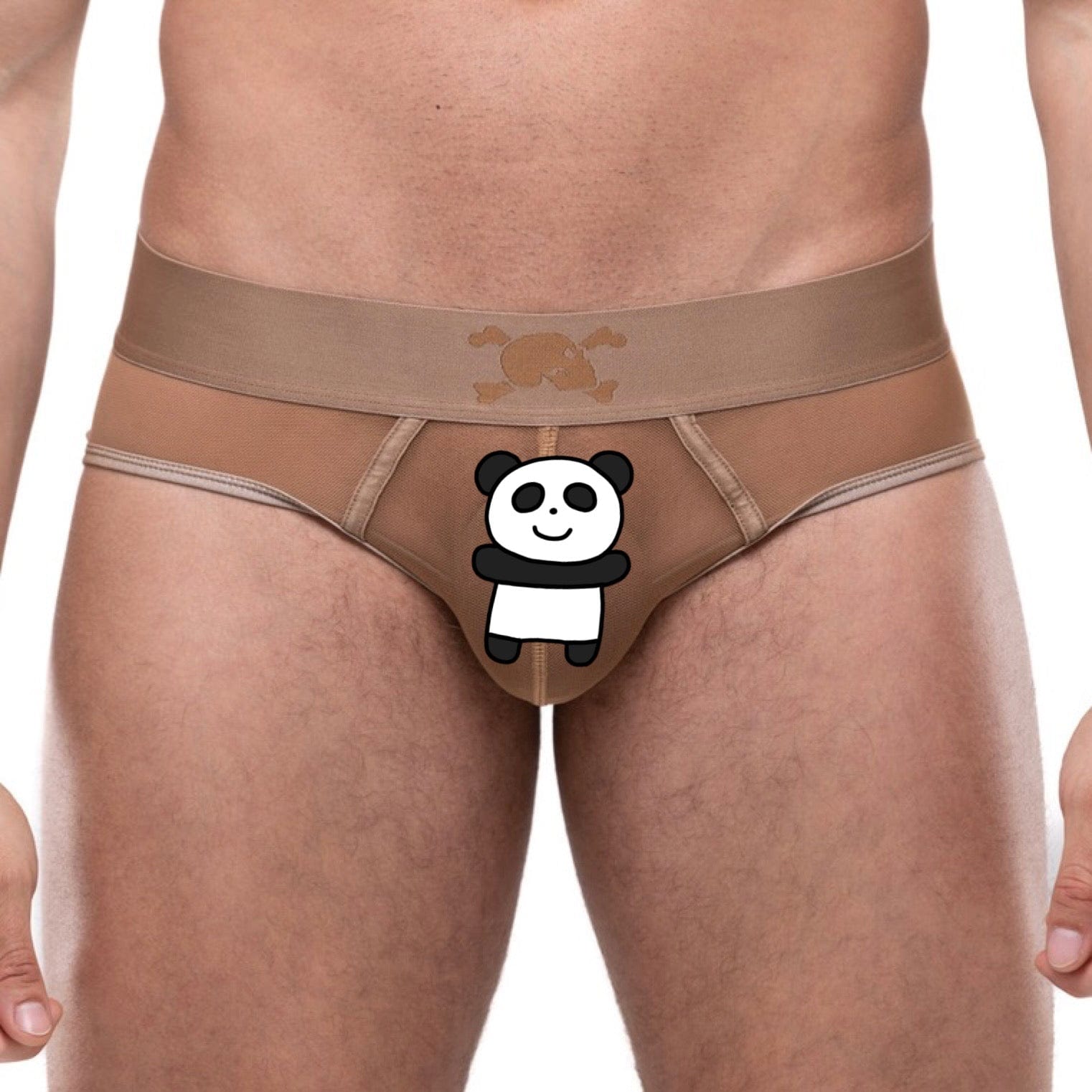 Just The Bones Sheer Brief Tan - Comfortable & Sexy Women's Underwear for Everyday Wear or Special Occasions