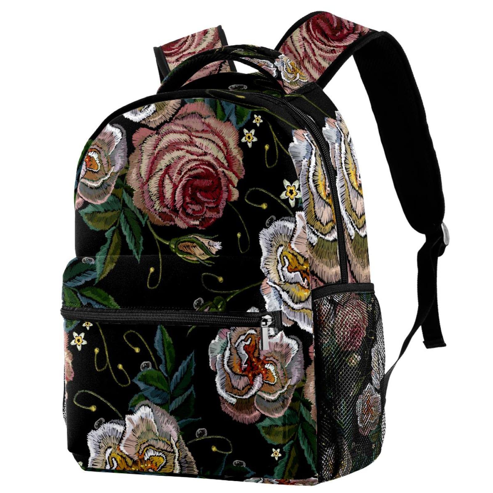 Stylish Floral Tapestry Backpack for Women - Lightweight Casual Daypack with High Capacity, Perfect for School, Travel & Outdoor Adventures