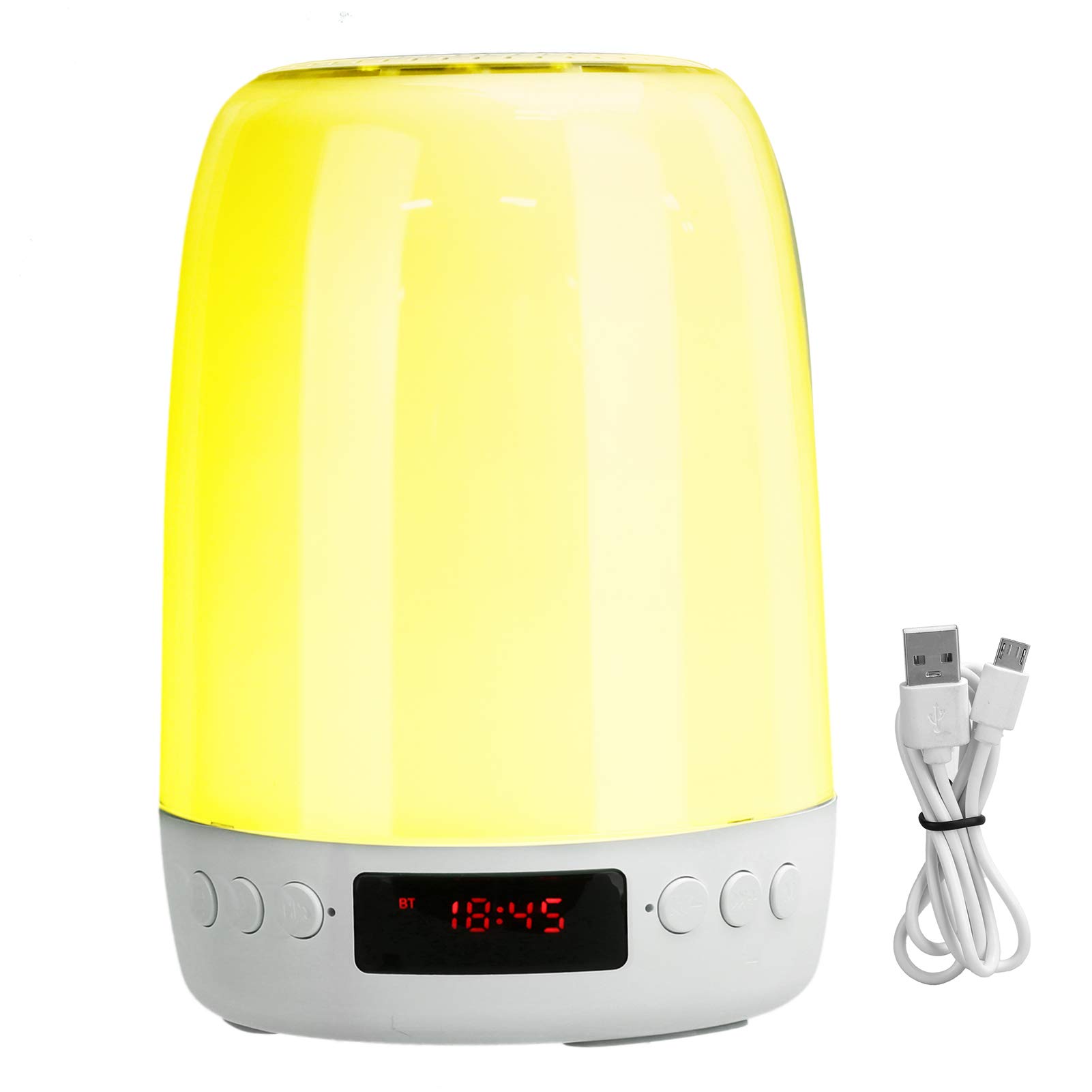 Estink Colorful LED Bluetooth Speaker with Night Light - Portable Wireless Touch Control Desk Lamp, 3-Level Dimming for Bedroom, Party & Study Ambience