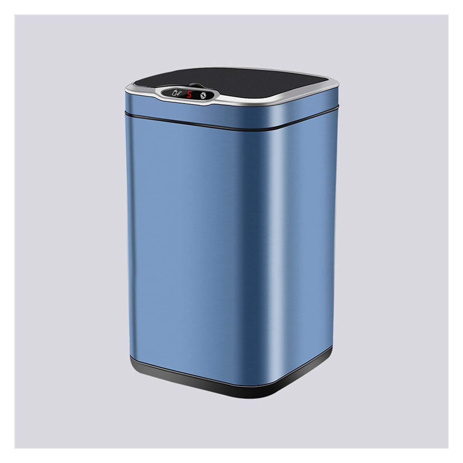 Stainless Steel Kitchen Trash Can with Lid - Smart Sensor Trash Bin for Home, Dual-Power (Battery/Charging) - Perfect for Modern Kitchens & Office Spaces
