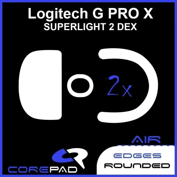 Corepad Skatez AIR Mouse Feet for Logitech G Pro X Superlight 2 - Ultra Smooth Gliding Gaming Mouse Skates - Perfect for FPS, MOBA, and Esports Gaming
