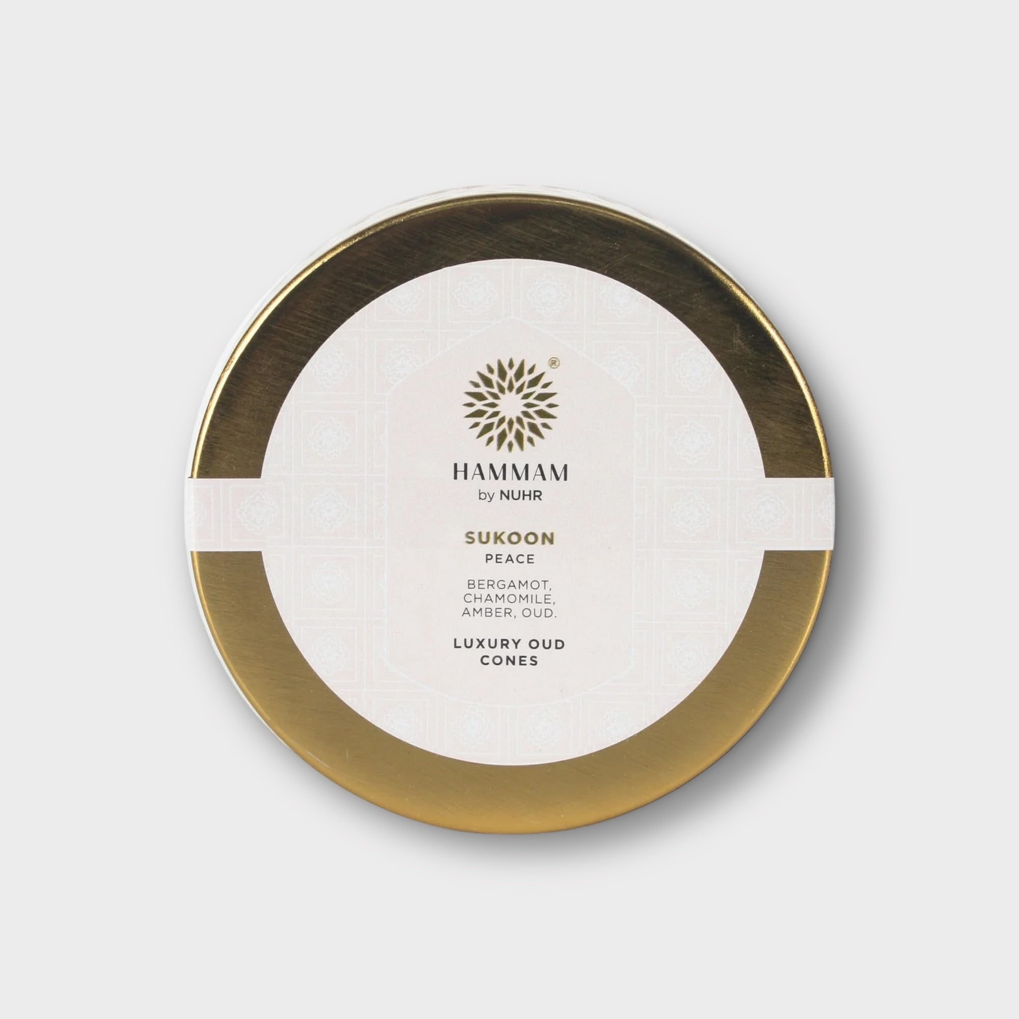 Nuhr Sukoon Oud Incense Cones for Aromatherapy & Relaxation - Premium Hammam Scented Cones for Meditation, Yoga & Home Fragrance