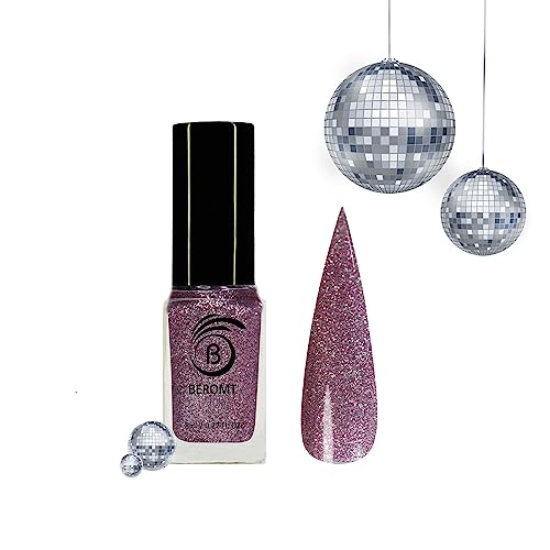 Reflective Love Potion Glitter Nail Polish BNP 325 - Shimmering Metallic Nail Lacquer for Valentine's Day, Date Night & Special Occasions