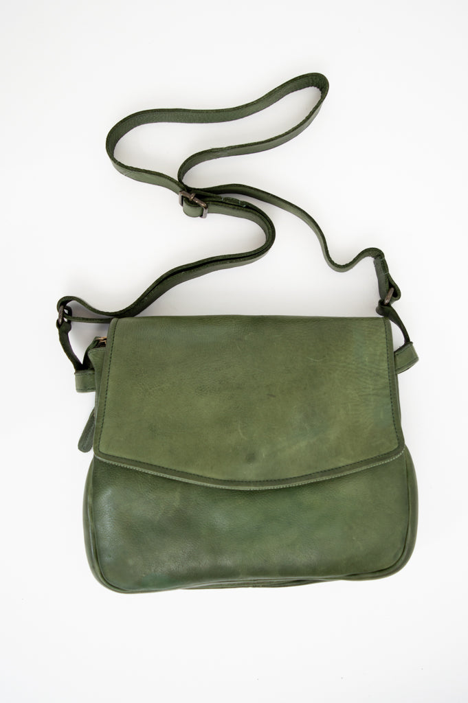 Premium Olive Leather Handbag for Women - Stylish & Durable Crossbody Purse - Perfect for Work, Travel & Everyday Use