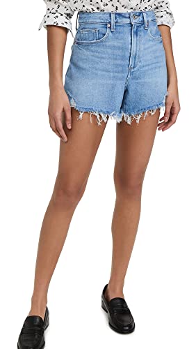 PAIGE Women's Flaunt Denim Allure Shorts - High Waisted Stretch Denim Shorts for Women | Perfect for Summer Outfits, Beach Vacations & Casual Wear
