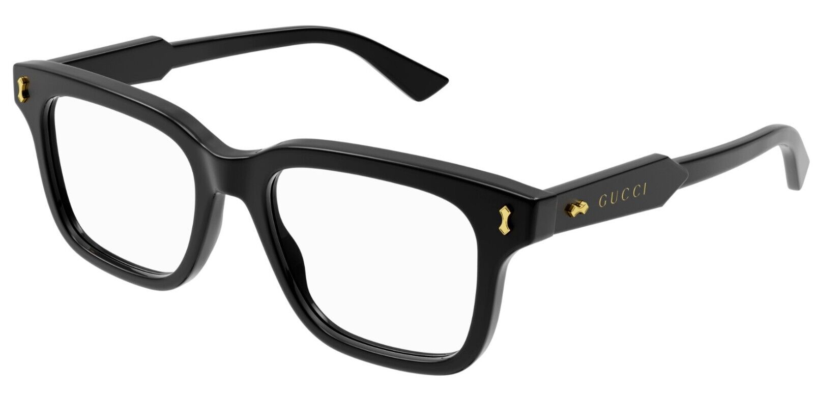 Gucci GG1265O 001 Black Rectangular Men's Eyeglasses | Premium Designer Glasses for Men | Perfect for Business, Casual & Everyday Wear