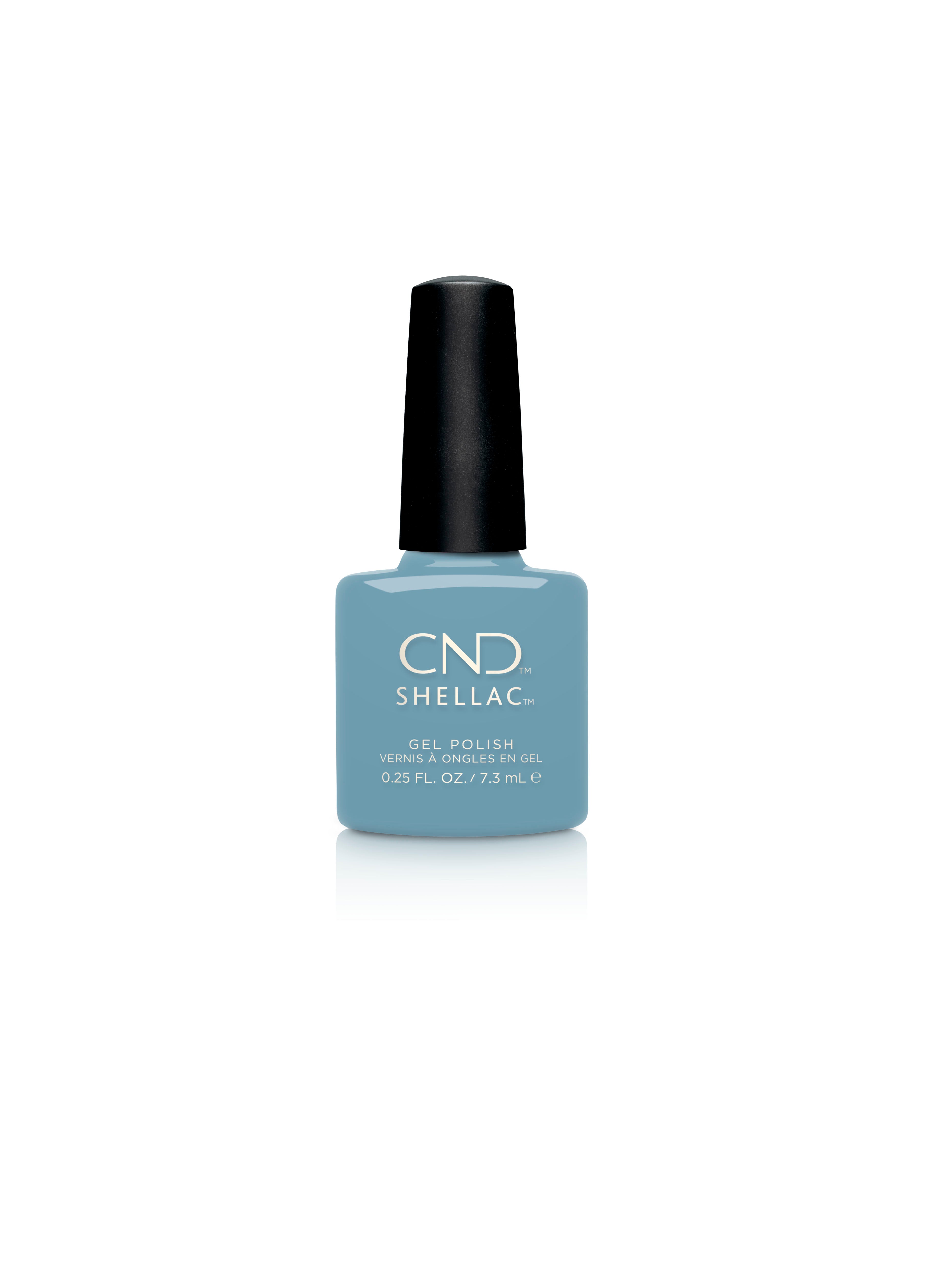 CND Shellac Nail Polish - Frosted Seaglass (0.25 fl oz) | Long-Lasting Gel Nail Color for Professional & At-Home Manicures | Perfect for Spring & Summer Nail Designs