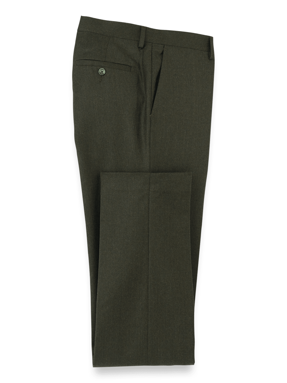 Premium Wool Flannel Pants for Men - Soft & Warm Dark Green Winter Lounge Pants - Perfect for Home Relaxation, Lounging & Cold Weather Comfort