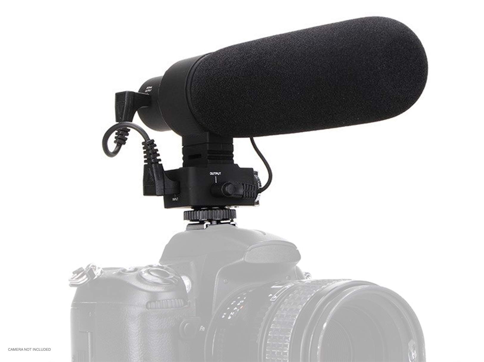 Professional Super Cardioid Shotgun Microphone for Canon EOS M5 - Stereo Recording with Dead Cat Wind Muff - Perfect for Vlogging, Interviews & Outdoor Filmmaking
