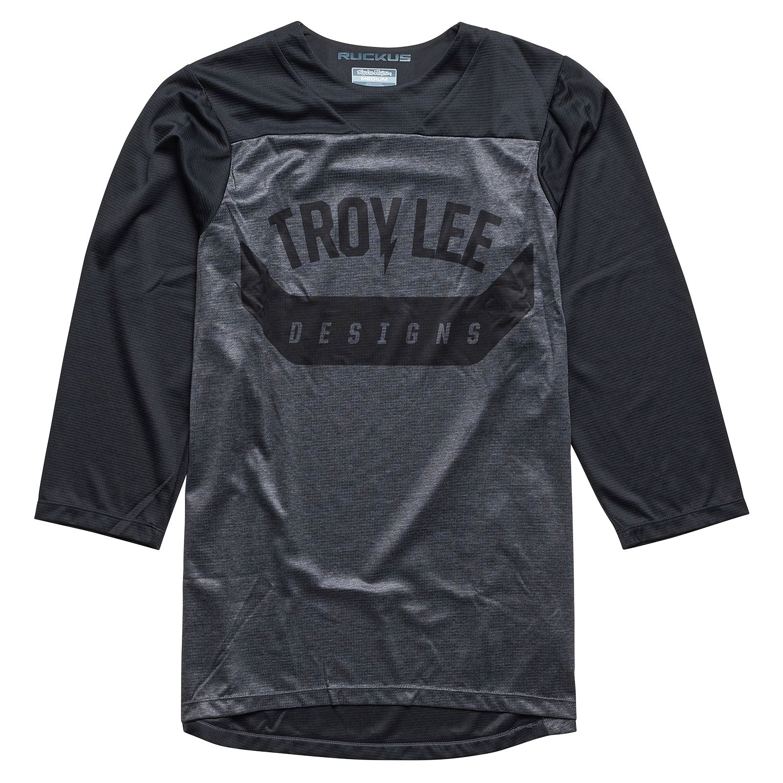 Ruckus 3/4 Sleeve Baseball Jersey - Black | Comfortable & Stylish for Baseball Games, Sports Events & Casual Wear