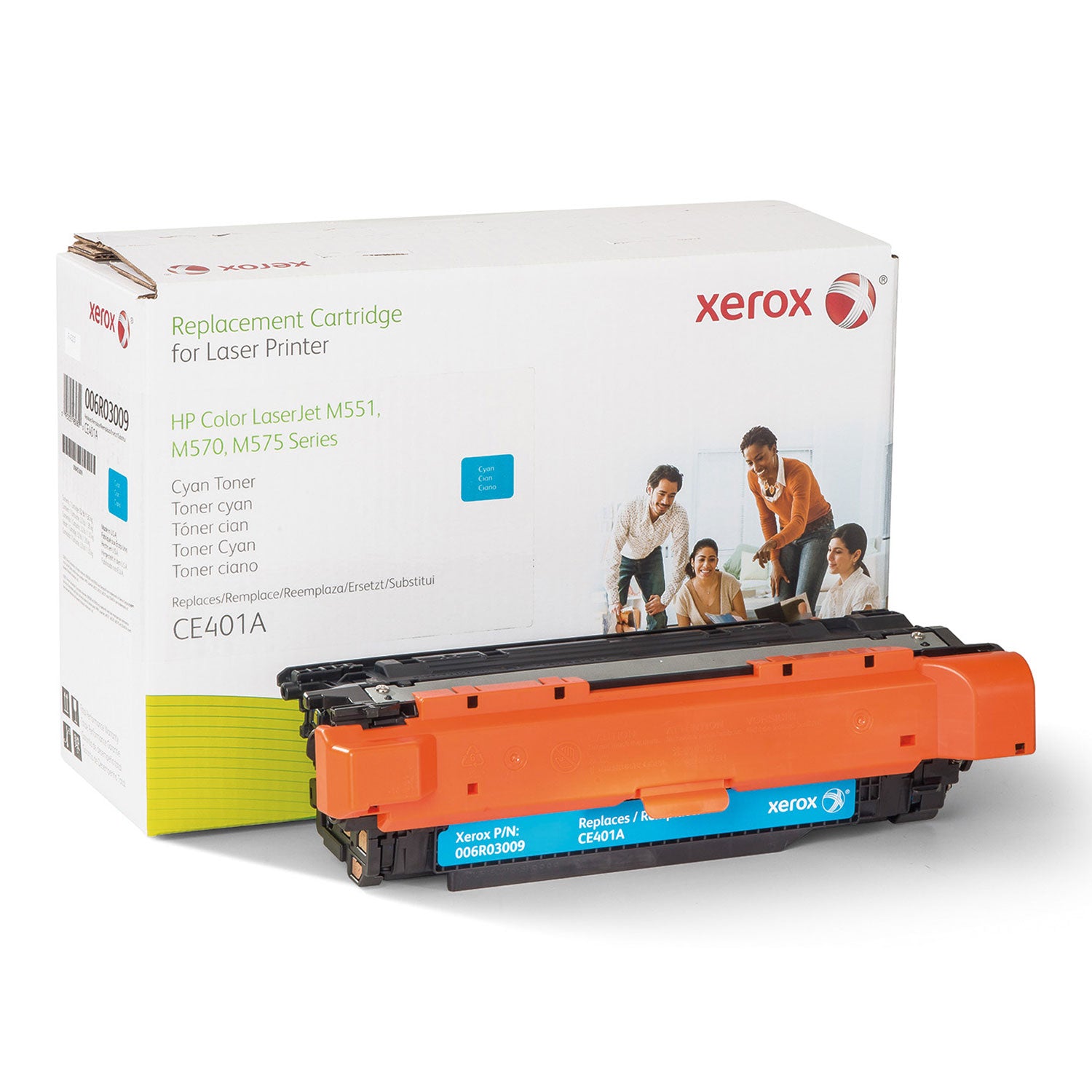 Original HP 006r03009 Replacement Toner Cartridge for HP Color LaserJet Pro M454dn/M454dw (CE401A/507A) - Cyan | High-Yield Printing for Office & Home Use