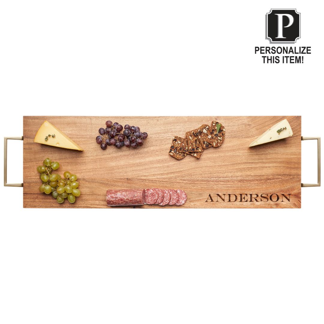 Personalized Acacia Wood Serving Board - 30