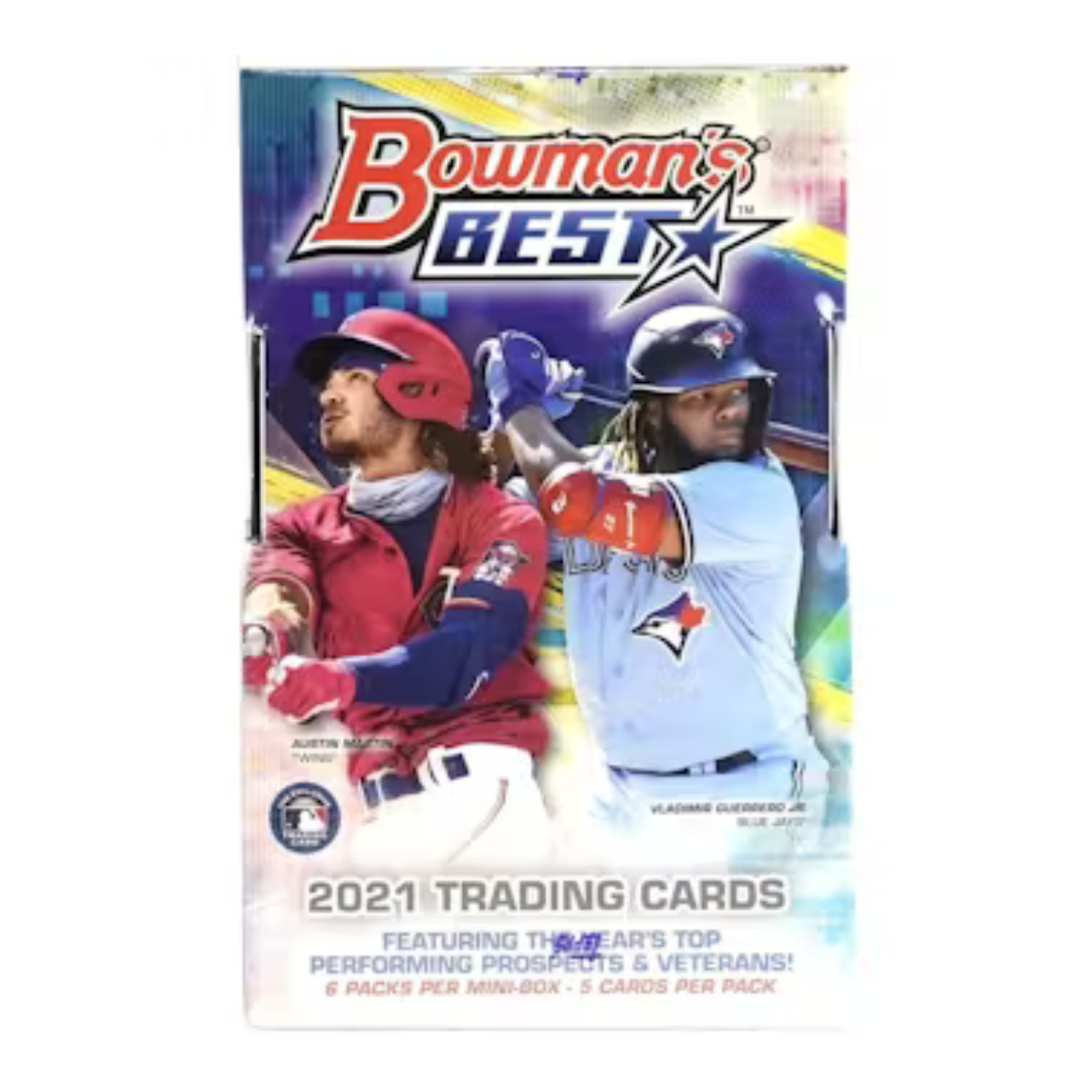 2021 Bowman's Best Baseball Hobby Box - MLB Trading Cards Collection for Collectors & Investors - Perfect for Sports Memorabilia Enthusiasts and Fantasy Baseball Fans