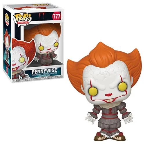 Pennywise with Open Arms Pop! Vinyl Figure #777 - It Chapter 2 Collectible for Horror Fans & Movie Memorabilia - Perfect for Display, Gifts, and Halloween Decor