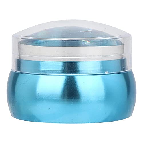 Eco-Friendly Clear Silicone Nail Art Stamper - Manicure Nail Printing Tool for DIY & Professional Use | Easy to Operate Nail Stamping Jelly for Salon, School & Home Nail Art (Blue) | Perfect for Gel Polish, Acrylic Nails & Creative Designs