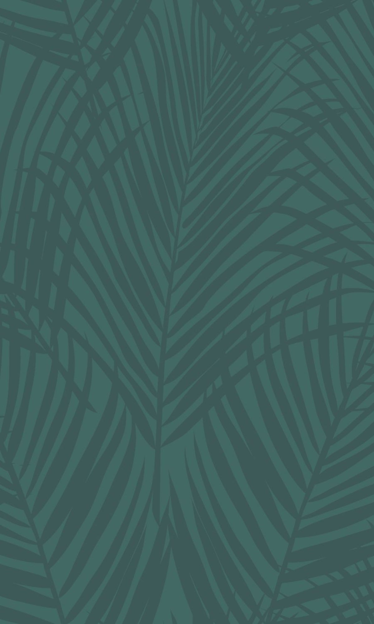 Blue Green Palm Leaves Tropical Wallpaper R8335 - Exotic Botanical Peel and Stick Wall Mural for Beach House, Bathroom & Nursery Decor