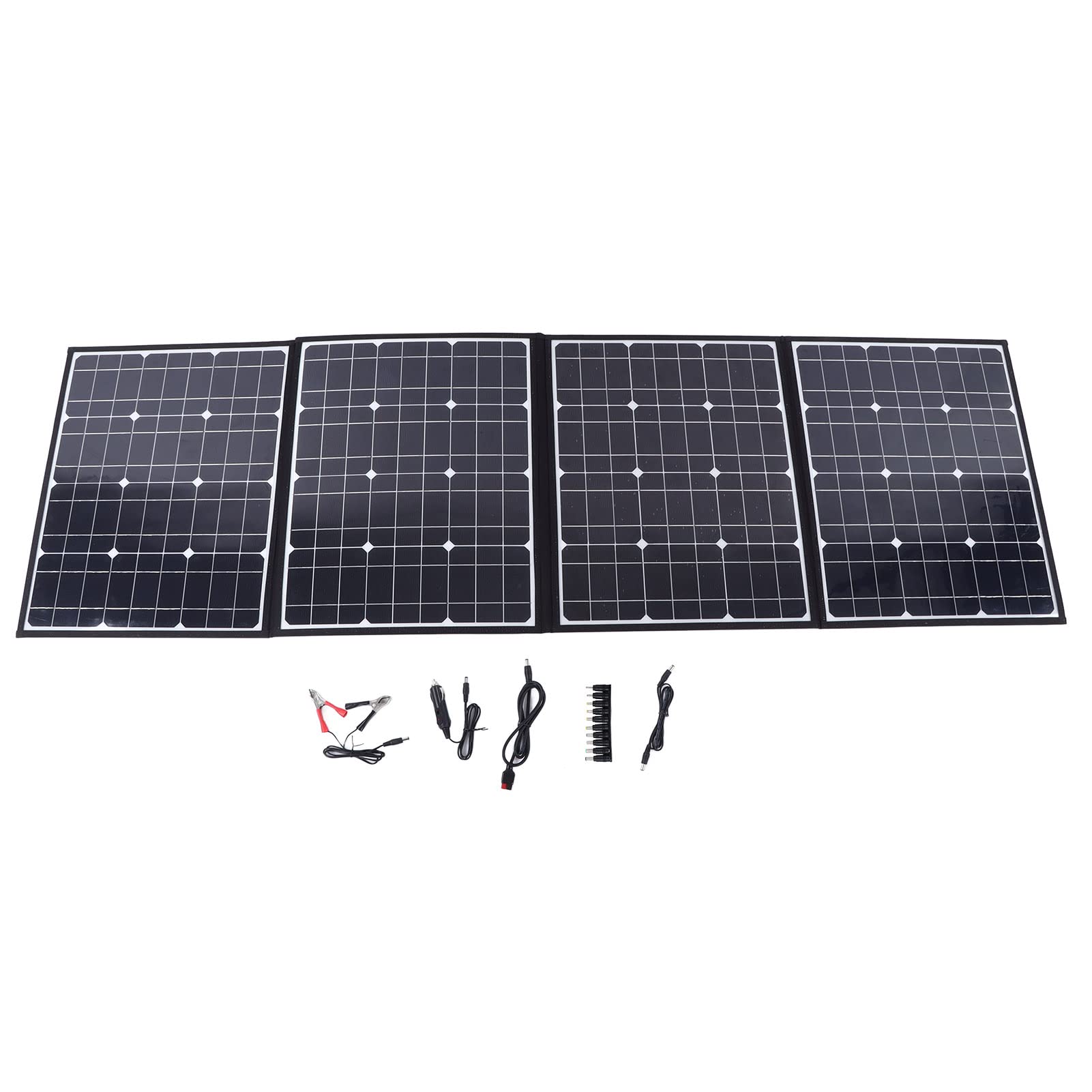 **Alomejor 150W Portable Solar Panel Charger - Foldable Solar Charging Bag with DC Port, 2 USB Outputs & Car Charger - Ideal for Camping, Hiking, RV & Emergency Power Supply**