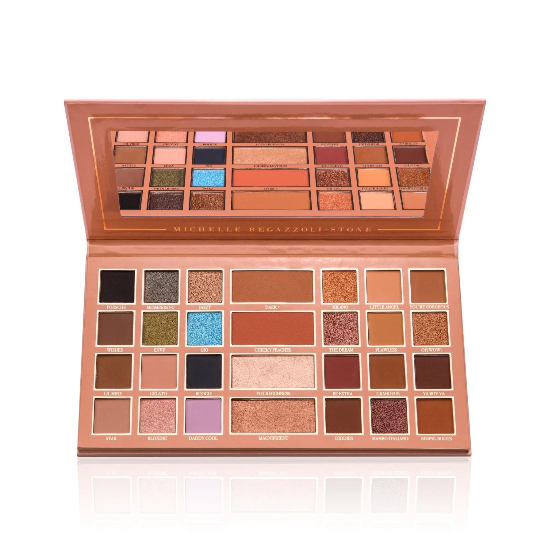 Mrs Glam Magnificent Eyeshadow Palette - 18 Highly Pigmented Matte & Shimmer Shades for Professional Makeup | Perfect for Day to Night Looks, Bridal & Party Makeup