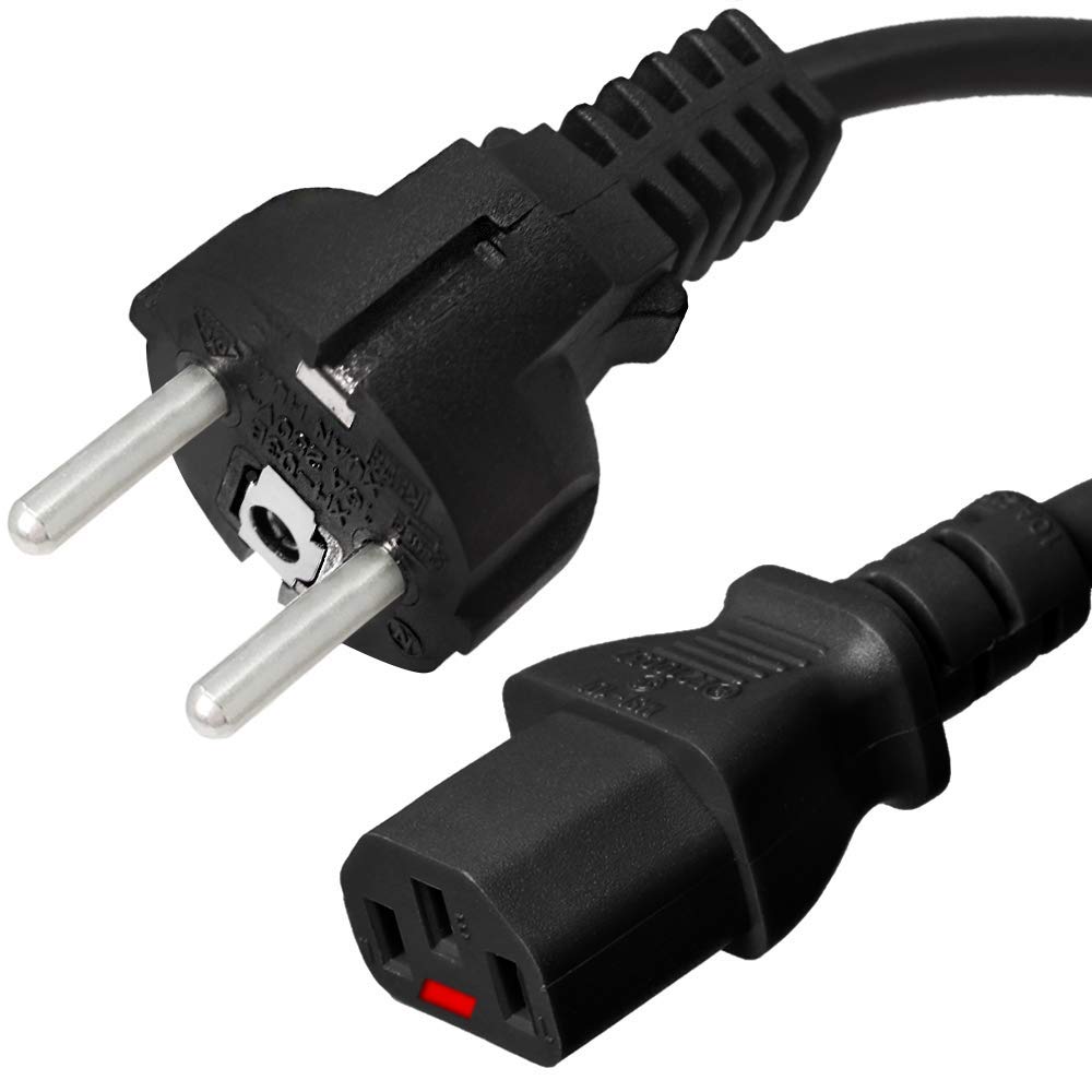 Schuko to C13 Power Cord 2M 10A 240V - for Iron Box & Appliances