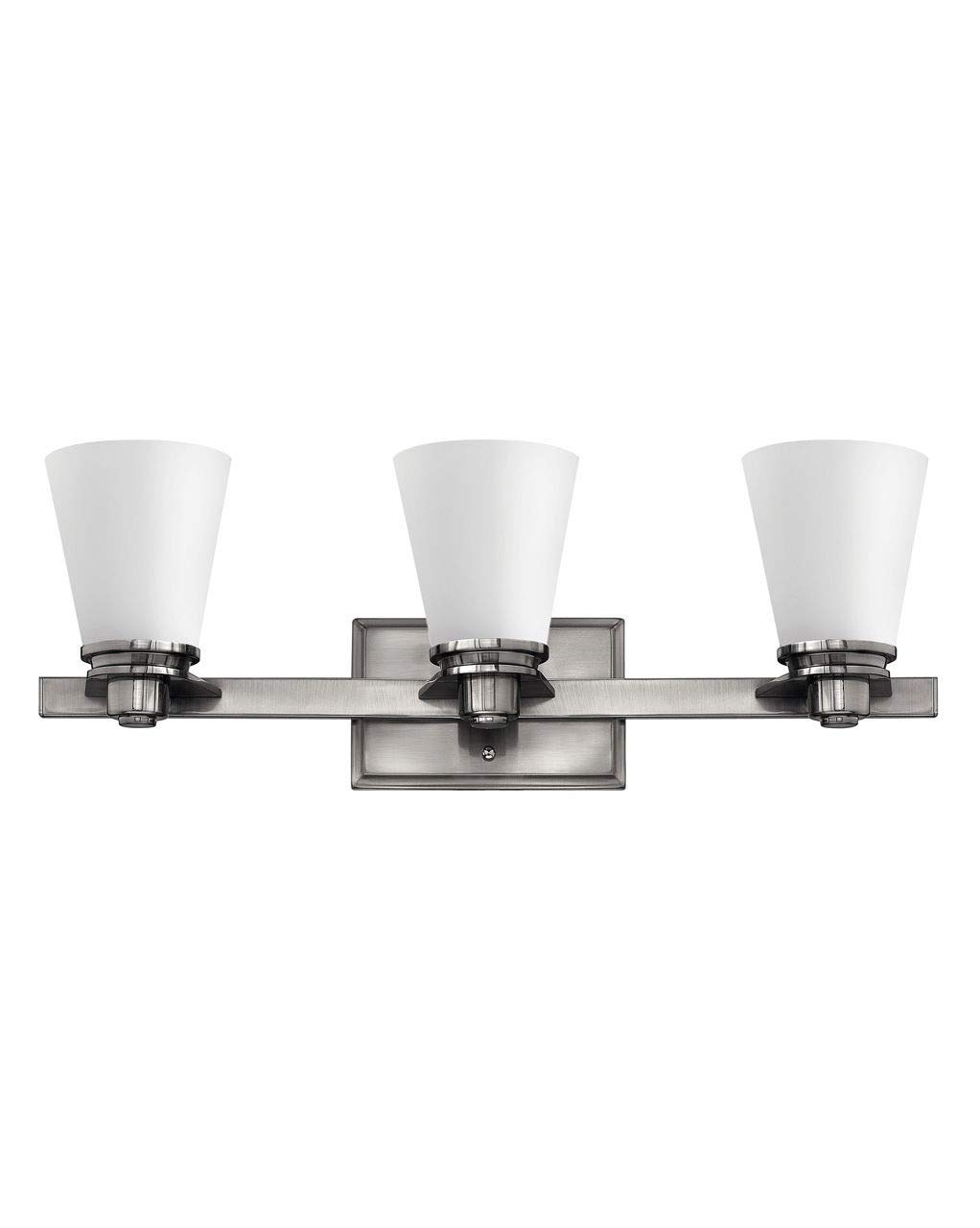 Hinkley Avon Collection Traditional 3-Light Bathroom Vanity Light Fixture in Brushed Nickel - Perfect for Modern and Classic Bathroom Decor