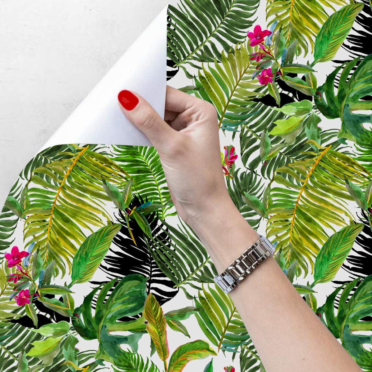 Tropical Palm Peel & Stick Wallpaper - 17.7x78.7