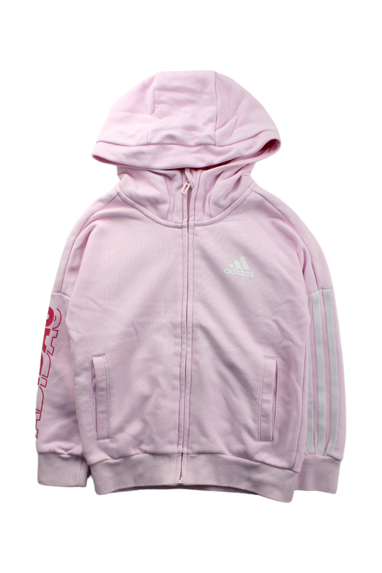 Adidas Kids' Zippered Hooded Sweatshirt for Boys & Girls - Size 5T & 6T - Cozy Fleece Pullover for School, Playdates & Outdoor Activities