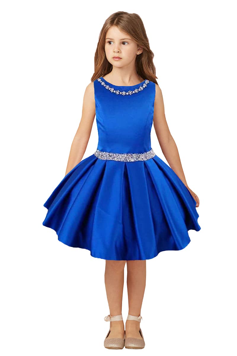 Girls' Formal Pageant Interview Dress - Knee-Length Suit for Kids' Special Occasions | Perfect for Pageants, Interviews, Weddings & Birthday Parties