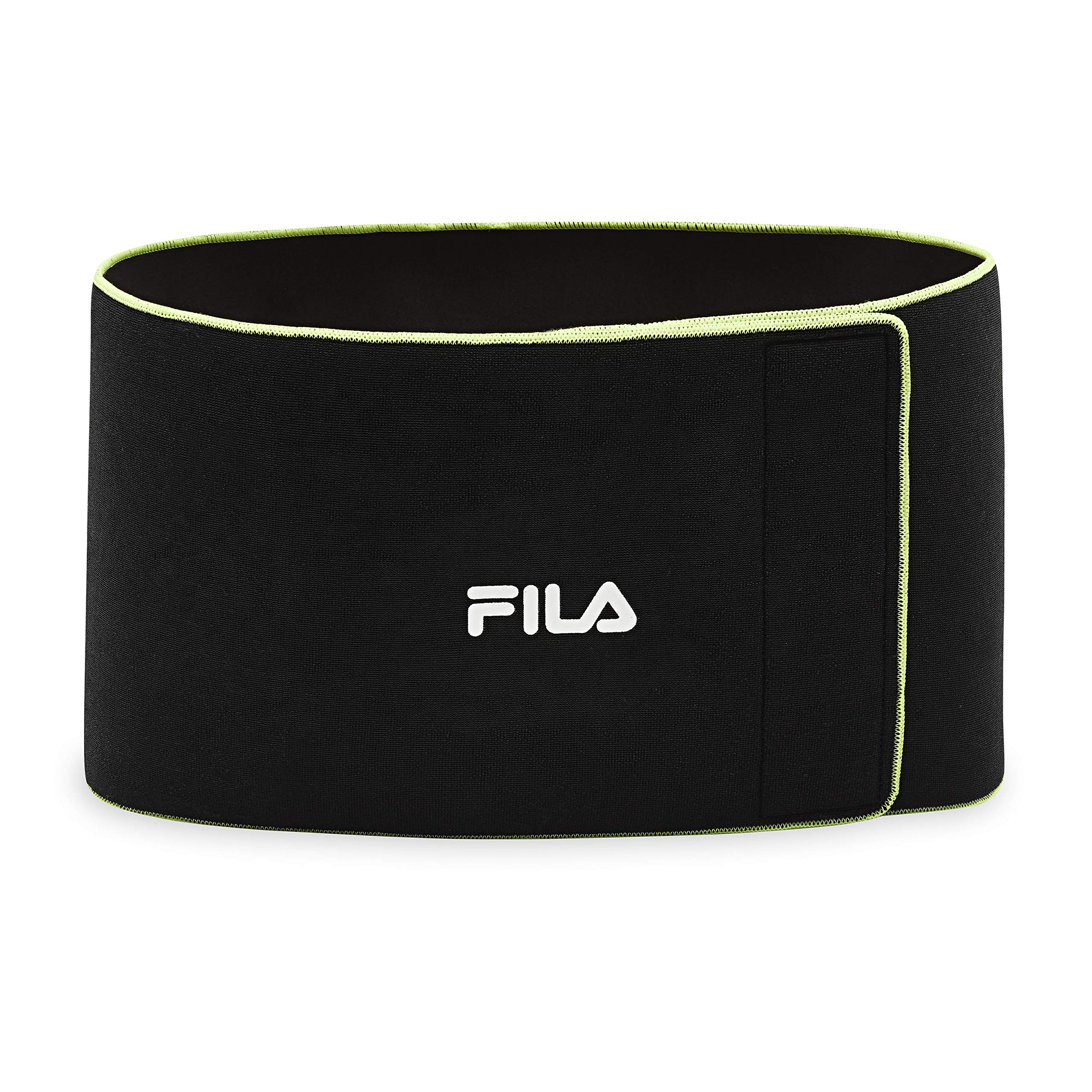 FILA Neoprene Waist Trimmer Belt for Women & Men - Slimming, Body Shaping, Sweat Trainer for Stomach, Abs, Back & Waist - Perfect for Workouts, Yoga, and Daily Wear