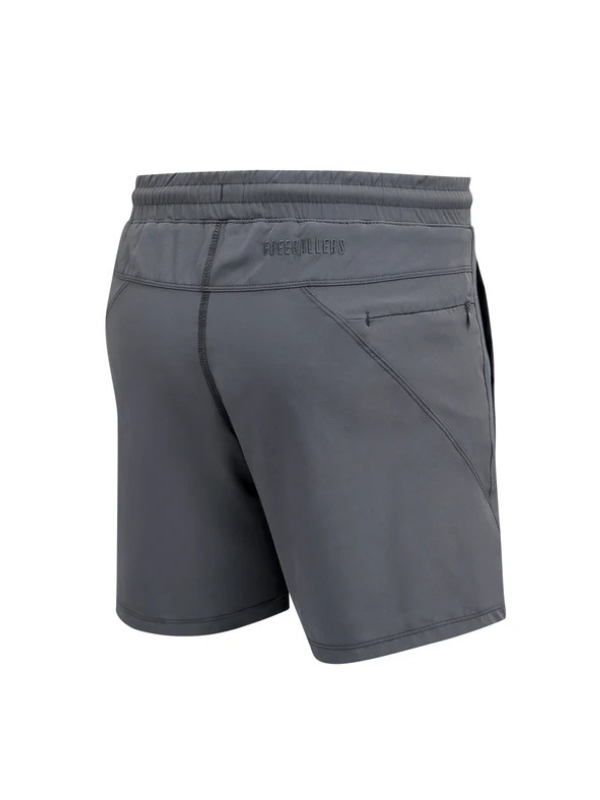 Freeballers 6-Inch Inseam Workout Shorts for Men - Breathable Gym Running Athletic Shorts in Charcoal Grey - Perfect for Training, Jogging & Casual Wear