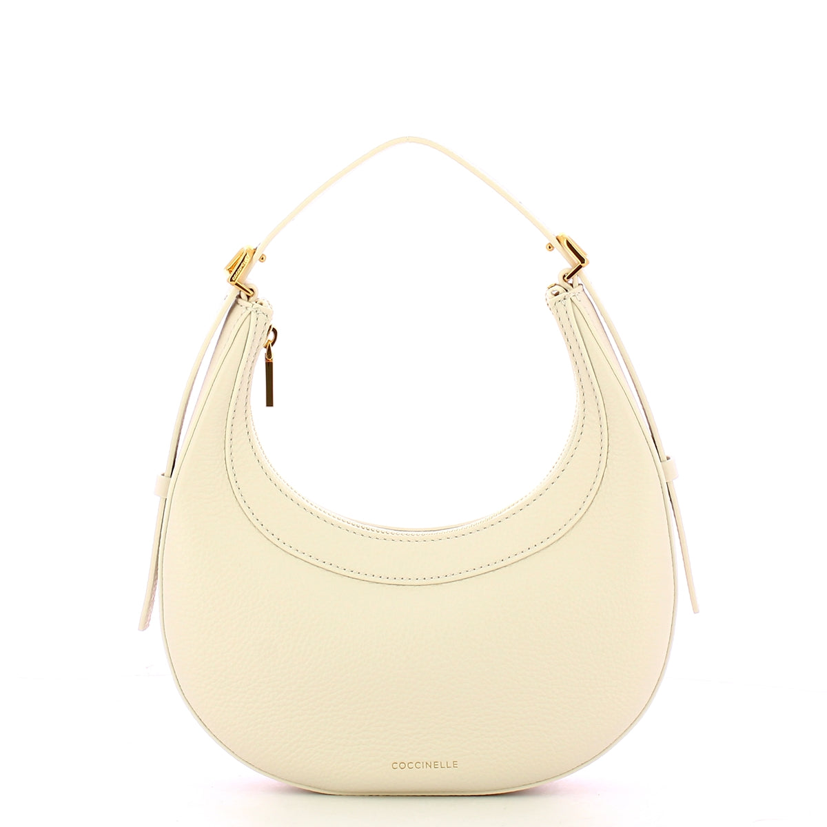 Coccinelle Whisper Blanco Hobo Bag PIP530101 - Stylish Leather Shoulder Bag for Women | Perfect for Work, Travel & Everyday Use