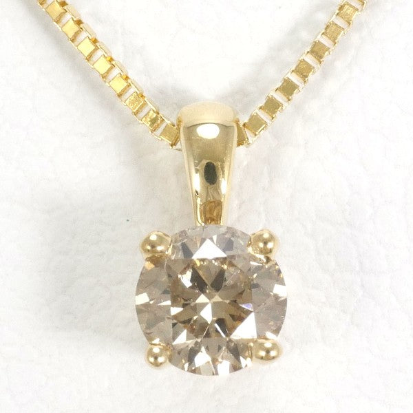 18K Yellow Gold Brown Diamond Necklace for Women - Elegant Jewelry Gift for Anniversary, Birthday & Special Occasions