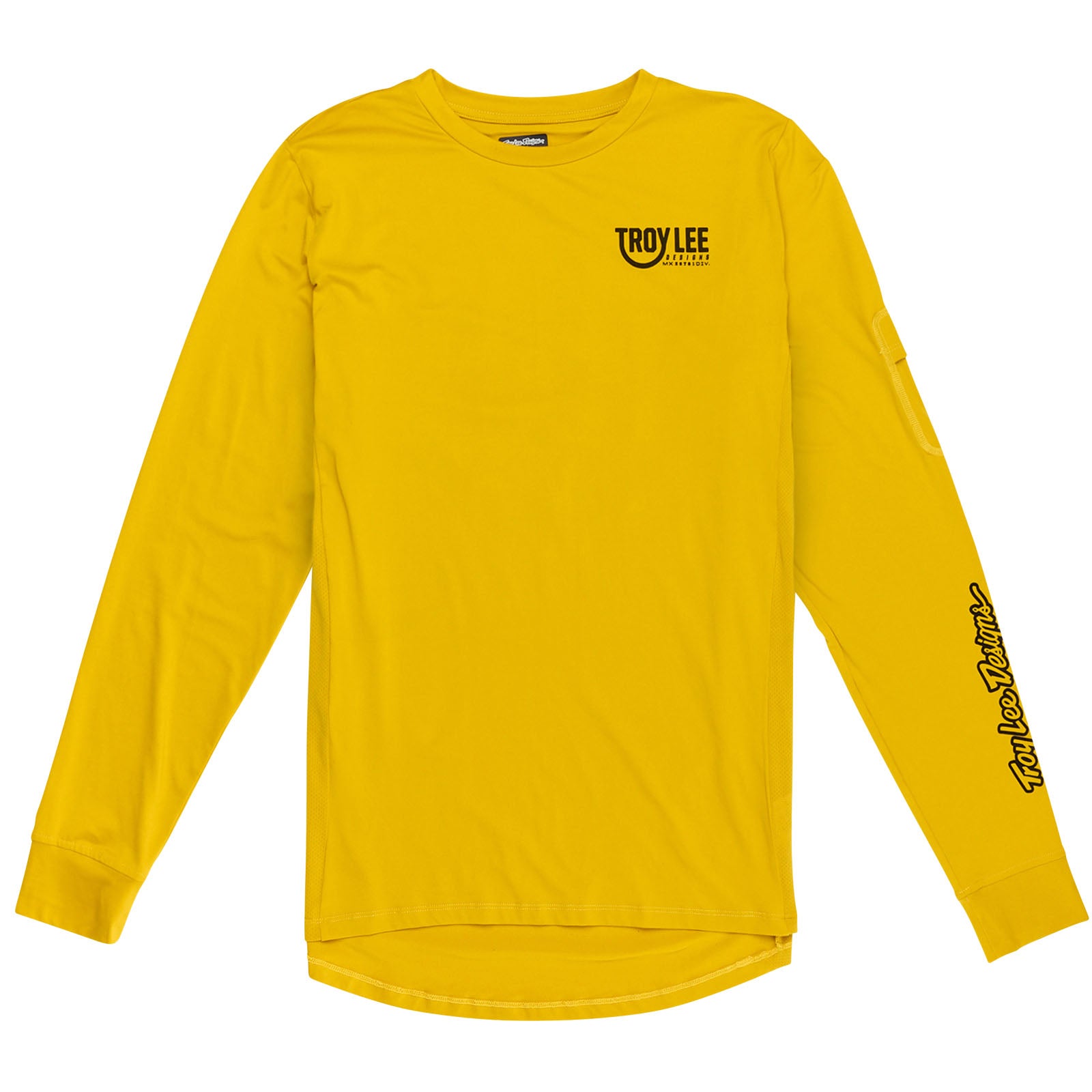 Ruckus Long Sleeve Ride Tee Eyez Safron - Men's Motorcycle Riding Shirt for Comfort & Style - Perfect for Road Trips & Adventure Tours