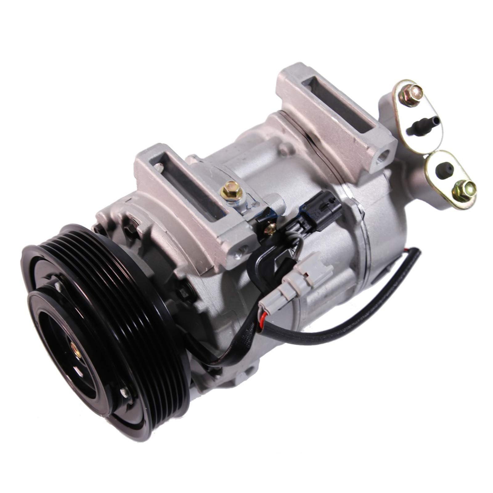 Renault Laguna III 1.5 dCi AC Compressor with Clutch Assembly - PANGOLIN 8200898810 Replacement Part | DCS-17EC DCS-17 Compatible | Perfect for Car AC Repair & Cooling System Maintenance