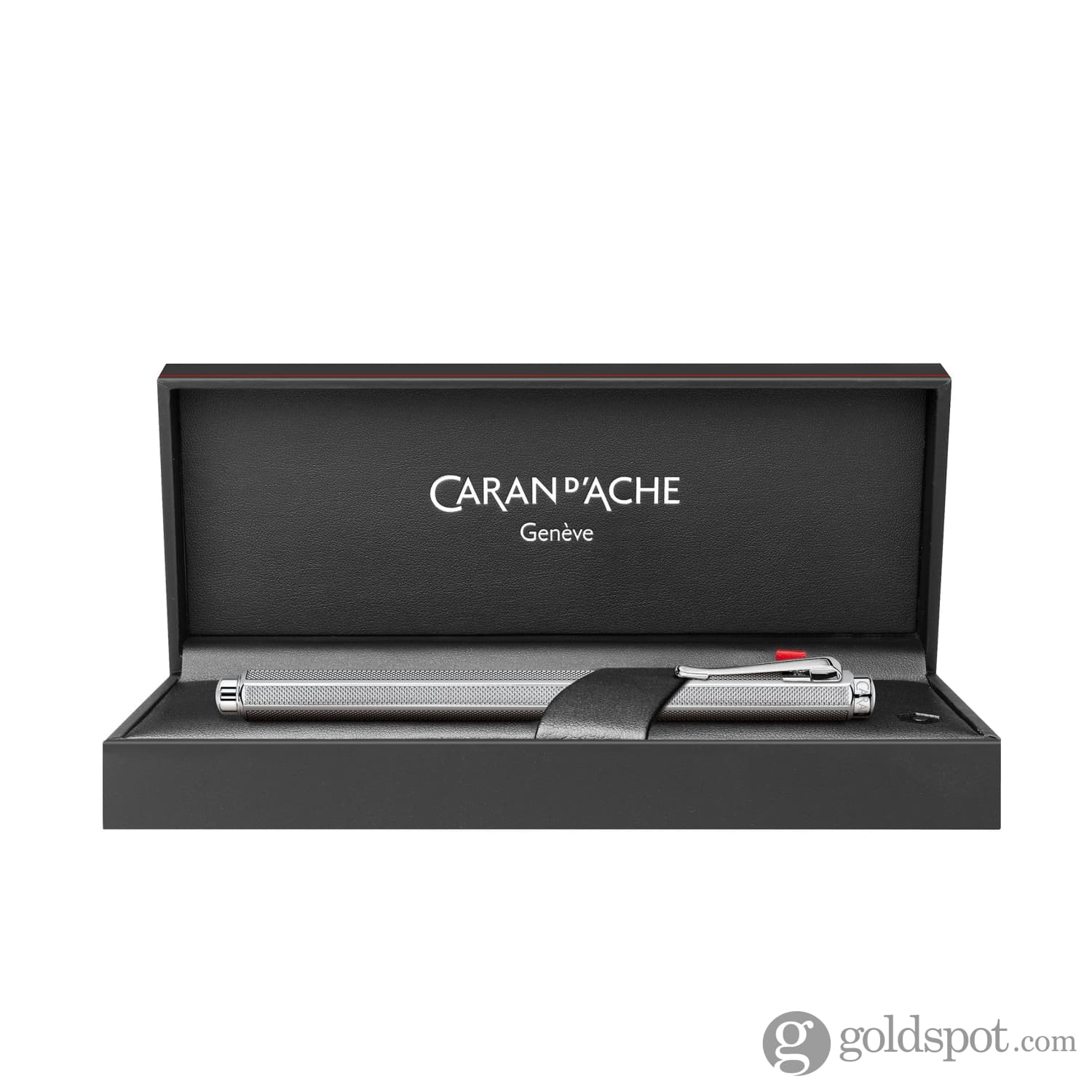 Caran d'Ache Ecridor Fountain Pen - Premium Silver Plated Ballpoint Pen with Milanese Mesh Design for Writing, Gifts & Collectors | Luxury Office & Business Use