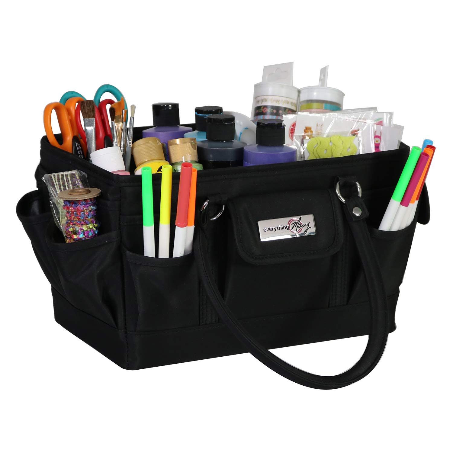 Everything Mary Deluxe Collapsible Storage Organizer with Handles - Multipurpose Foldable Tote for Diapers, Toys, Office Supplies & Travel Essentials | Perfect for Nursery, Car, Home & On-the-Go Organization