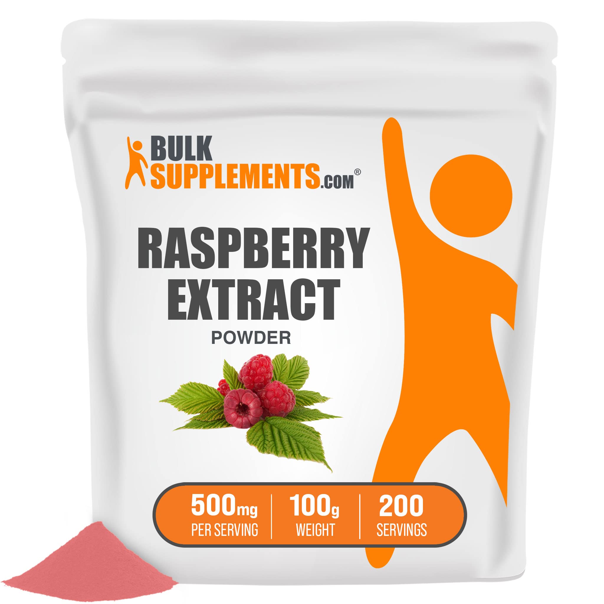 BULKSUPPLEMENTS.COM Raspberry Extract Powder - 100% Pure Antioxidant Supplement for Immune Support & Skin Health - 100g (3.5oz) - Perfect for Smoothies, Baking & Natural Skincare Recipes