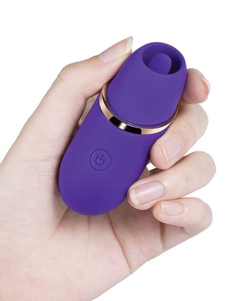 Abby Mini Clit Licking Vibrator Tongue Sex Toy - Purple | Powerful Clitoral Stimulation for Women | Perfect for Solo Play & Couples Foreplay