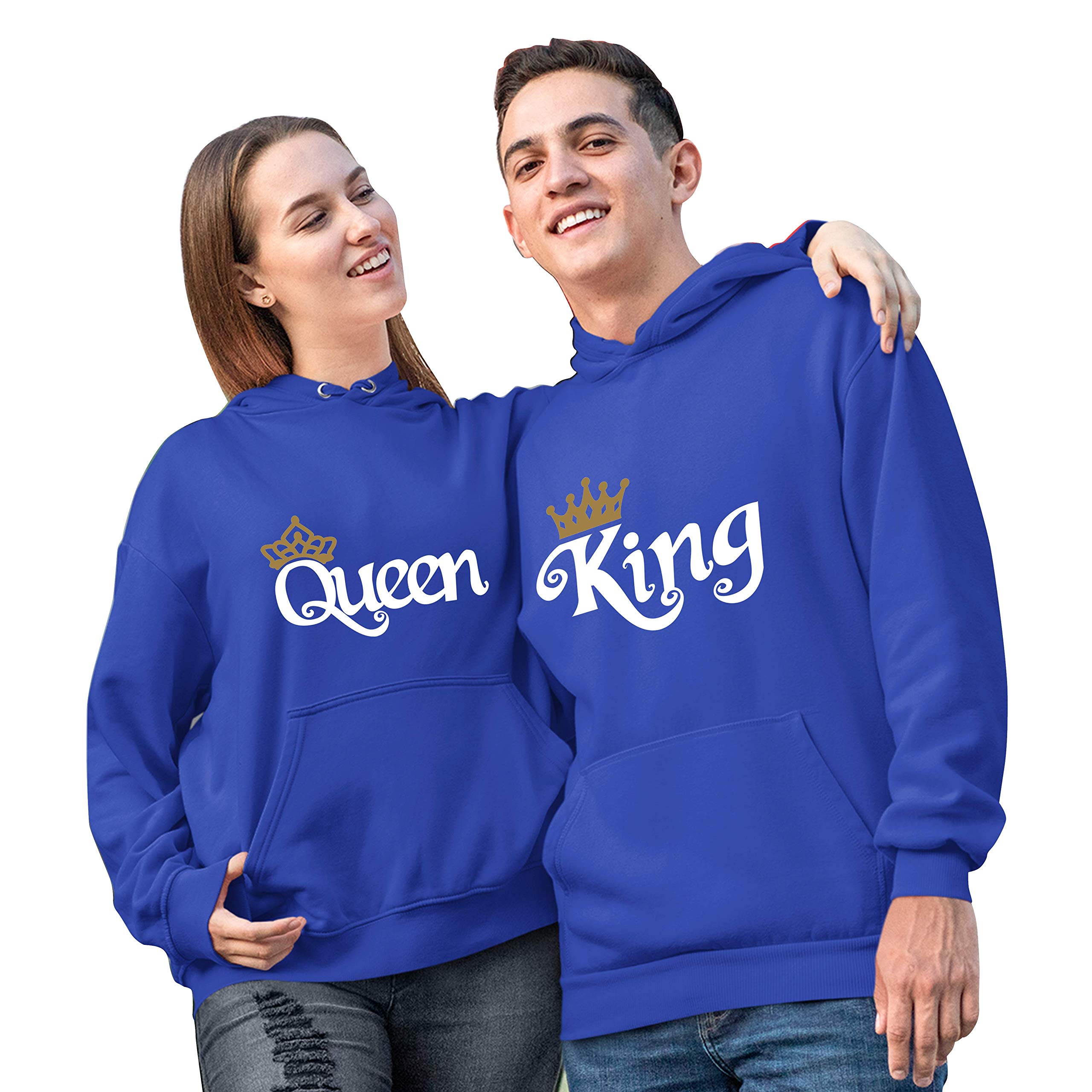 Unisex Couple Hoodies with Kangaroo Pocket - Soft & Comfortable Pullover Sweatshirts for Men and Women | Perfect for Casual Wear, Date Nights, and Matching Outfits