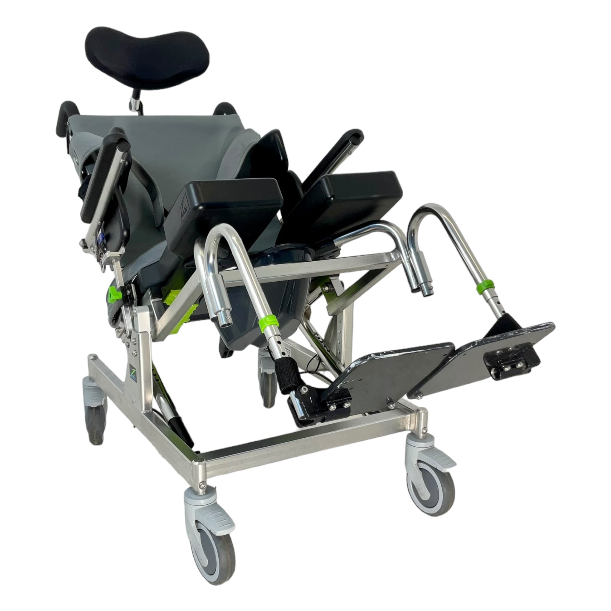 Raz Designs Raz AT Attendant Tilt Shower Chair with Bodypoint Chest Belt | 18 x 19 Inch Seat | Non-Slip Bath Safety for Elderly & Disabled | Ideal for Assisted Bathing & Mobility Support