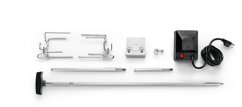 Napoleon 69911 Rotisserie Kit for Gas Grills (Models 365, 425, 525, 625) - Perfect for Backyard BBQs, Rotisserie Chicken & Slow Roasting