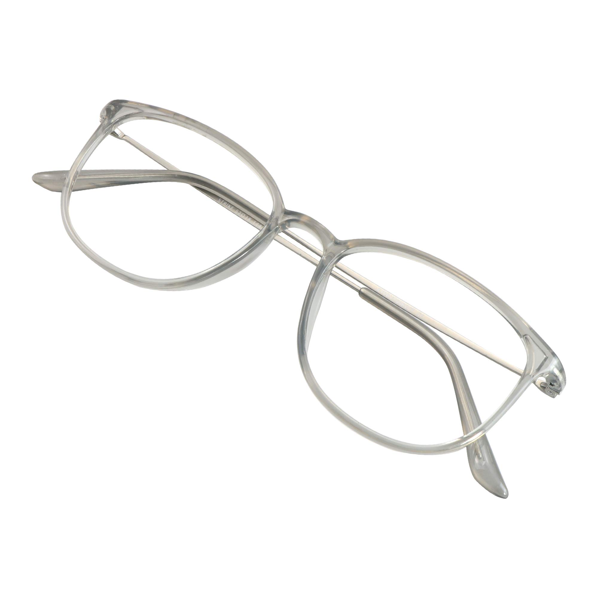 VisionGlobal Blue Light Blocking Glasses for Women & Men - Anti Eyestrain Computer Glasses with Square Frame - Reduce Digital Eye Strain for Office Work, Gaming & Screen Time