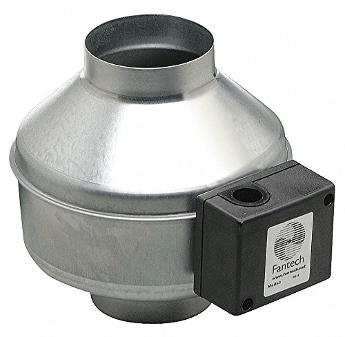 Fantech 4 Inline Centrifugal Fan - 150 CFM High Airflow Ventilation Fan for Home, Office & Commercial Use - Quiet & Efficient Air Circulation Solution